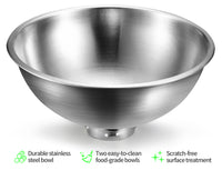 Thumbnail for YES4PETS Stainless Steel Pet Bowl Water Bowls Portable Anti Slip Skid Feeder Dog Rabbit Cat