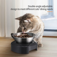 Thumbnail for YES4PETS 2 x M Stainless Steel Pet Bowl Water Bowls Portable Anti Slip Skid Feeder Dog Rabbit Cat