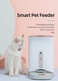 Thumbnail for YES4PETS Smart Automatic Pet Dog Cat Rabbit Feeder Smartphone Camera APP for iPhone Android