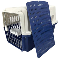 Thumbnail for YES4PETS XL Dog Puppy Cat Crate Pet Rabbit Parrot Airline Carrier Cage W Bowl & Tray 72x53x53cm