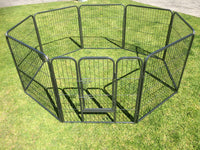 Thumbnail for YES4PETS 80 cm Heavy Duty Pet Dog Puppy Cat Rabbit Exercise Playpen Fence With Cover