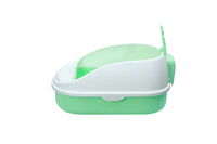 Thumbnail for YES4PETS Medium Portable Cat Toilet Litter Box Tray with Scoop Green