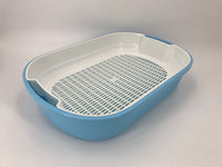 Thumbnail for YES4PETS Large Portable Cat Toilet Litter Box Tray House with Scoop and Grid Tray Blue