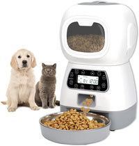 Thumbnail for YES4PETS 3.5L Visible Automatic Digital Pet Dog Cat Feeder Food Bowl Dispenser