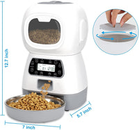 Thumbnail for YES4PETS 3.5L Visible Automatic Digital Pet Dog Cat Feeder Food Bowl Dispenser