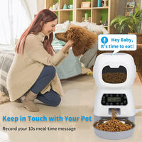 Thumbnail for YES4PETS 3.5L Visible Automatic Digital Pet Dog Cat Feeder Food Bowl Dispenser