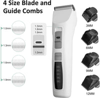 Thumbnail for YES4PETS Pet Electric Dog Pet Clipper Kit Blade Set Cat Animal Hair Grooming Cordless White