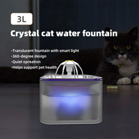 Thumbnail for YES4PETS 3L Automatic Electric Pet Water Fountain Dog Cat Stainless Steel Feeder Bowl Dispenser Grey