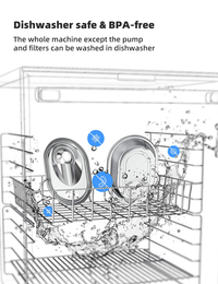 Thumbnail for YES4PETS 2L Automatic Electric Pet Water Fountain Dog Cat Stainless Steel Feeder Bowl Dispenser