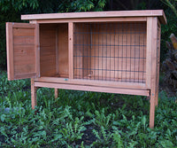 Thumbnail for YES4PETS Single Wooden Pet Rabbit Hutch Guinea Pig Cage with Slide out Tray