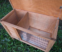 Thumbnail for YES4PETS Single Wooden Pet Rabbit Hutch Guinea Pig Cage with Slide out Tray