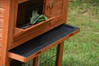Thumbnail for YES4PETS Double Storey Rabbit Hutch Guinea Pig Cage , Ferret cage W Pull Out Tray
