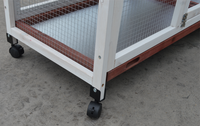 Thumbnail for YES4PETS Double Storey Large Rabbit Hutch Guinea Pig Cage , Ferret Cage With Pull Out Tray On Wheels