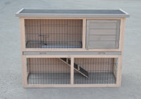 Thumbnail for YES4PETS Double Storey Rabbit Hutch Guinea Pig Cage , Ferret cage W Pull Out Tray