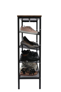 Thumbnail for YES4HOMES 5-Tier Medium Shoe Rack Shelf Stand Flat & Slant Adjustable Storage Organizer