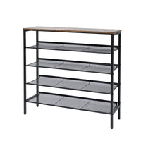 Thumbnail for YES4HOMES 5-Tier Medium Shoe Rack Shelf Stand Flat & Slant Adjustable Storage Organizer