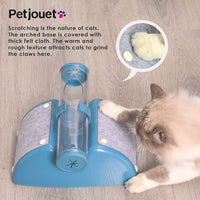 Thumbnail for YES4PETS Cat Play Box Kit Pet Toy Kitten Toys Interactive Ball Peek Hunting Toy-Blue