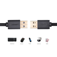 Thumbnail for UGREEN USB3.0 A male to A male cable 1M Black (10370)