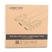 Thumbnail for UGREEN MHL Micro USB 11 Pin to HDMI Adater Cable 2M (20139)