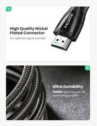 Thumbnail for UGREEN 80403 8K Ultra HD HDMI 2.1 Cable 2M