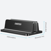 Thumbnail for CHOETECH H038-BK Desktop Aluminum Stand With Adjustable Dock Size for Laptops and Tablets