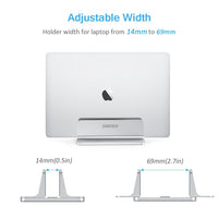 Thumbnail for CHOETECH H038 Desktop Aluminum Stand With Adjustable Dock Size, Laptop Holder For All MacBook & tablet