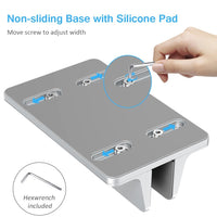 Thumbnail for CHOETECH H038 Desktop Aluminum Stand With Adjustable Dock Size, Laptop Holder For All MacBook & tablet