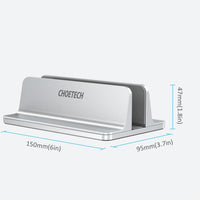Thumbnail for CHOETECH H038 Desktop Aluminum Stand With Adjustable Dock Size, Laptop Holder For All MacBook & tablet