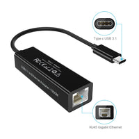 Thumbnail for CHOETECH HUB-R01 USB 3.1 Type-C To RJ45 Gigabit Ethernet Adapter