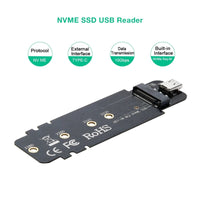 Thumbnail for CHOETECH PC-HDE02 M.2 to USB SSD Reader (Enclosure only) Supports M-Key (PCI-E NVMe-based)