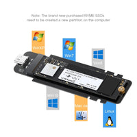 Thumbnail for CHOETECH PC-HDE02 M.2 to USB SSD Reader (Enclosure only) Supports M-Key (PCI-E NVMe-based)