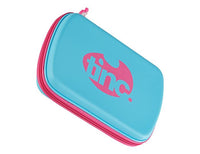 Thumbnail for Tinc Two-Colour Hard Top Pencil Case : Blue With Pink Zip