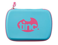 Thumbnail for Tinc Two-Colour Hard Top Pencil Case : Blue With Pink Zip