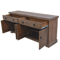 Thumbnail for Florence  Buffet Table 180cm 2 Door 4 Drawer Solid Mango Timber Wood