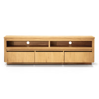 Thumbnail for Rosemallow ETU Entertainment TV Unit 185cm 3 Drawer Solid Messmate Timber Wood