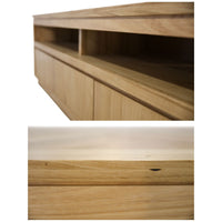 Thumbnail for Rosemallow ETU Entertainment TV Unit 185cm 3 Drawer Solid Messmate Timber Wood