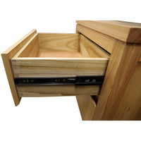 Thumbnail for Rosemallow Bedside Table 2 Drawers Storage Cabinet Nightstand End Tables Timber