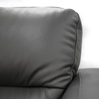 Thumbnail for Downy  Genuine Leather Sofa 2 Seater Upholstered Lounge Couch - Gunmetal