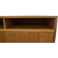 Thumbnail for Petunia  Buffet Table 160cm 3 Door 3 Niche Elm Timber Wood Metal Leg - Natural