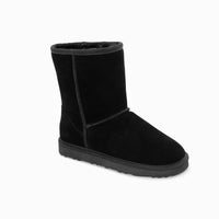 Thumbnail for Ugg Boots Genuine Australian Sheepskin Unisex Short Classic Suede (Black, EU36)