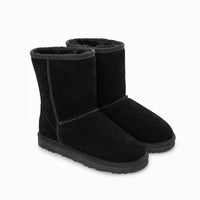 Thumbnail for Ugg Boots Genuine Australian Sheepskin Unisex Short Classic Suede (Black, EU36)