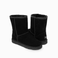 Thumbnail for Ugg Boots Genuine Australian Sheepskin Unisex Short Classic Suede (Black, EU36)