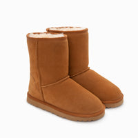 Thumbnail for Ugg Boots Genuine Australian Sheepskin Unisex Short Classic Suede (Chestnut, EU36)