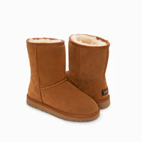 Thumbnail for Ugg Boots Genuine Australian Sheepskin Unisex Short Classic Suede (Chestnut, EU36)