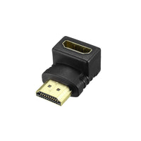 Thumbnail for Left Angle 90 Degree HDMI Male to Female Plug Play Connector Adapter joiner