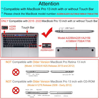 Thumbnail for Pink MacBook Pro 13 inch 2020 A2338 A2251 A2289 Matte Shell Case Keyboard Cover Touch Bar