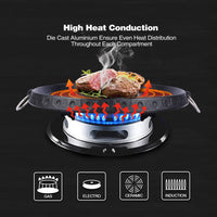 Thumbnail for Korean BBQ Grill Pan Non-Stick Smokeless Stovetop BBQ Grill Plate Indoor Outdoor