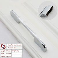 Thumbnail for Zinc Kitchen Cabinet Handles Drawer Bar Handle Pull silver color hole to hole size 160mm