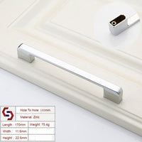 Thumbnail for Zinc Kitchen Cabinet Handles Drawer Bar Handle Pull silver color hole to hole size 160mm