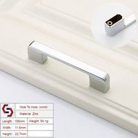 Thumbnail for Zinc Kitchen Cabinet Handles Drawer Bar Handle Pull silver color hole to hole size 96mm